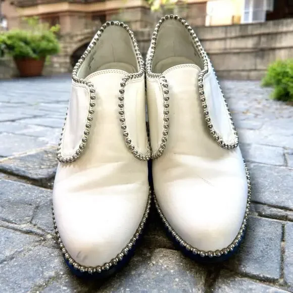 Matisse Alexa Studded Laceless Derby Vegan Leather Oxford Shoes RARE - Picture 6 of 8